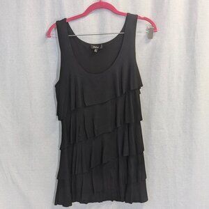 *Express Size Medium Black Tiered Top